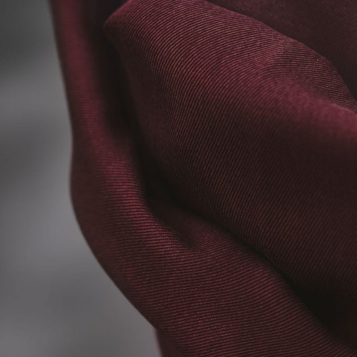 Pinot Meet Milk Smooth Drape Tencel Twill Fabric – red Tencel twill for dressmaking