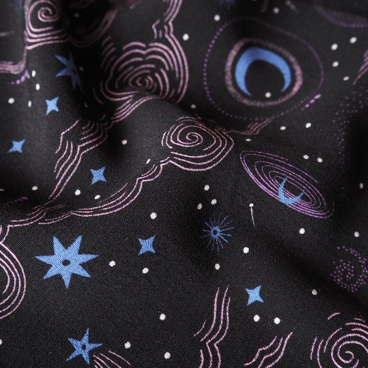 Fabric Godmother Cosmo Black Viscose Crepe Fabric – black viscose crepe