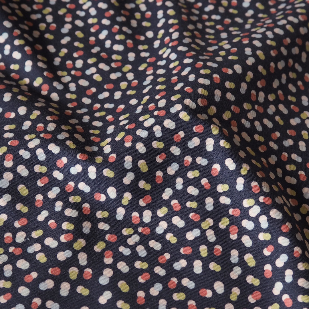 Confetti Sprinkle light cotton twill fabric with soft brushed surface