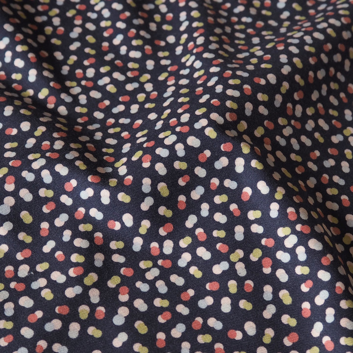 Confetti Sprinkle light cotton twill fabric with soft brushed surface