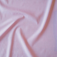 Classic Pink Stripe Cotton Poplin Fabric