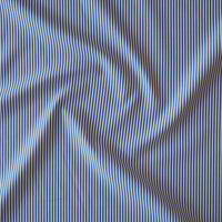 Classic Navy Stripe Cotton Poplin Fabric
