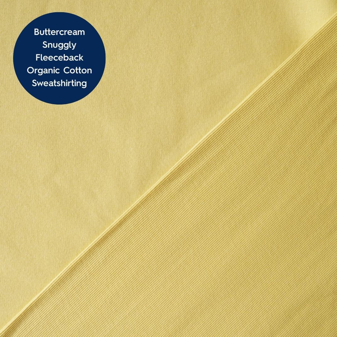 Soft yellow 2x2 cotton tubular ribbing fabric