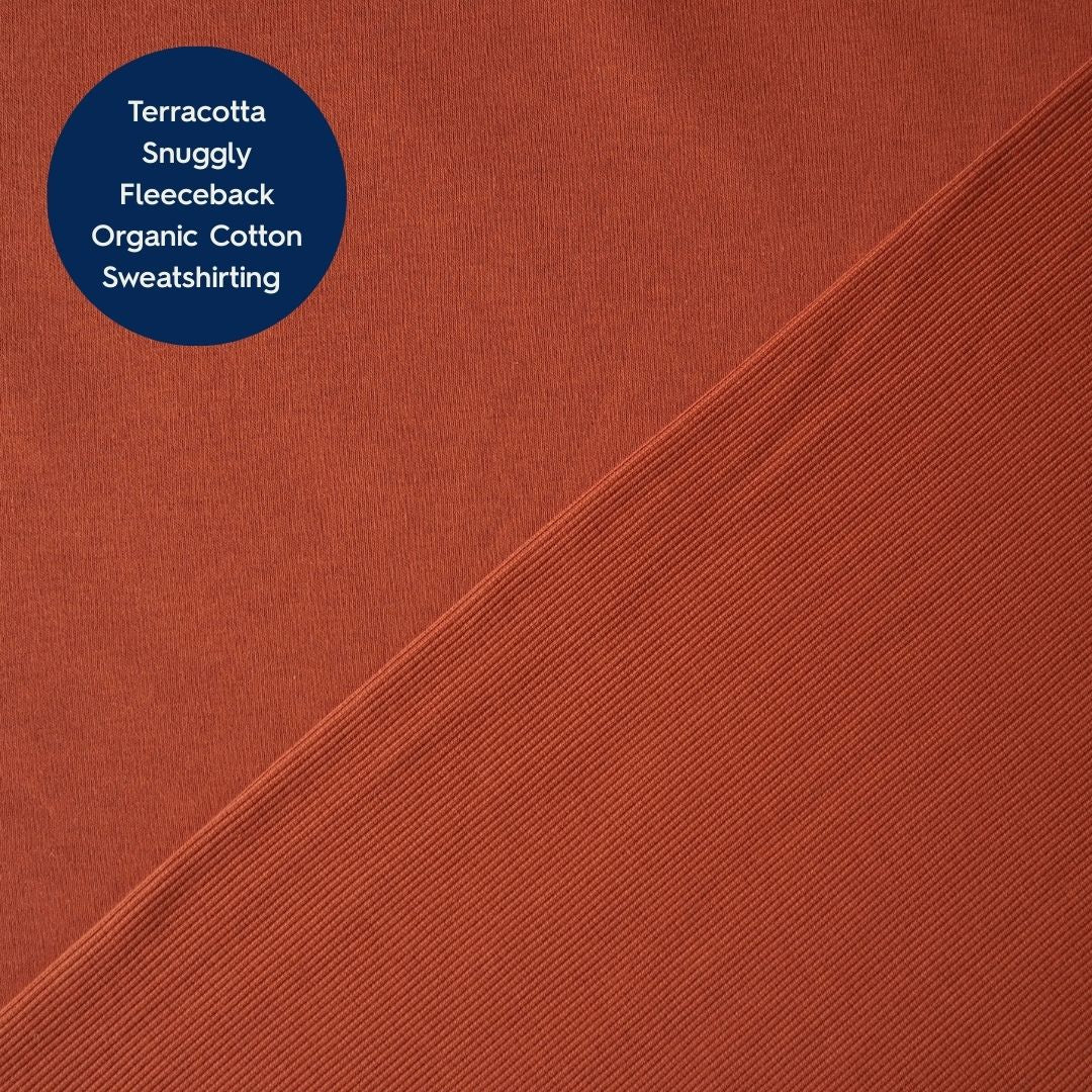 Terracotta 2x2 Cotton Tubular Ribbing Fabric
