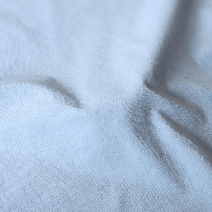 Sky Blue Stretch Cotton Velvet dressmaking Fabric