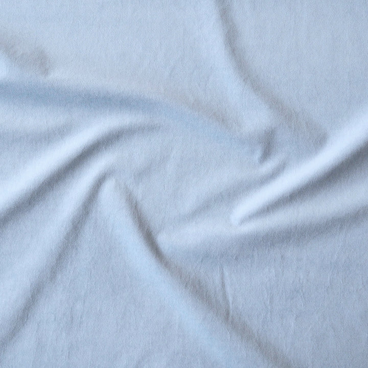 Sky Blue Stretch Cotton Velvet dressmaking Fabric