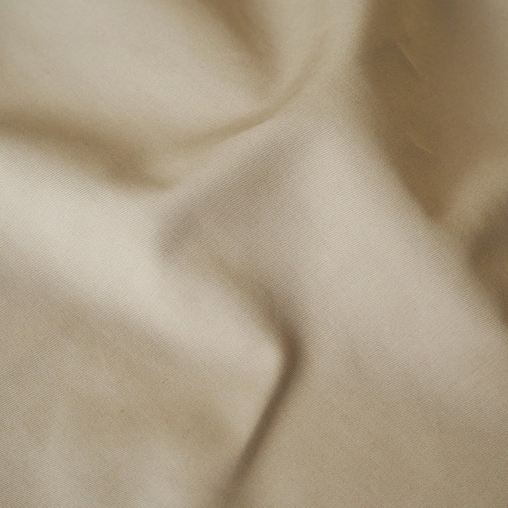 Sand showerproof cotton twill fabric for coat and jacket sewing