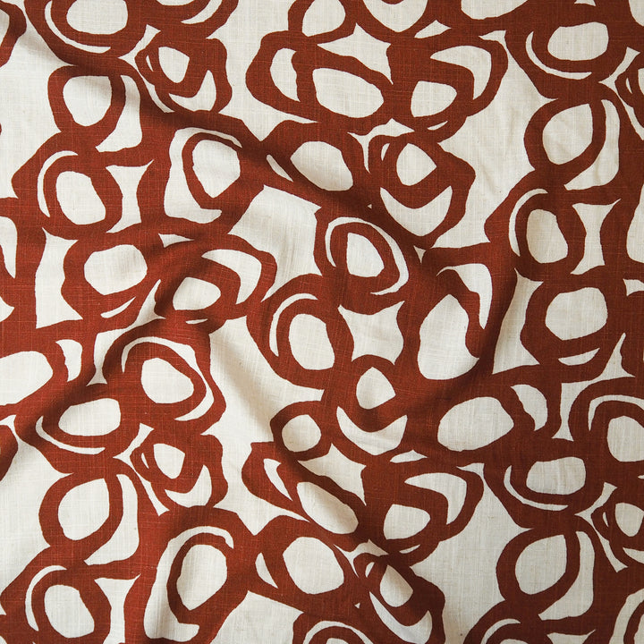 Clay scribble viscose linen fabric for dressmaking