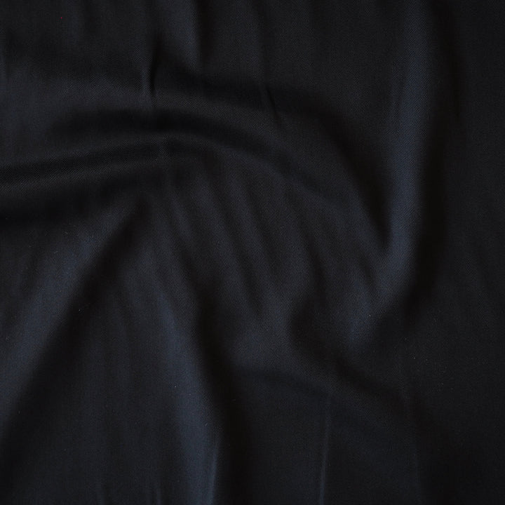 Black heavy tencel twill dressmaking fabric, for trousers and tailoring