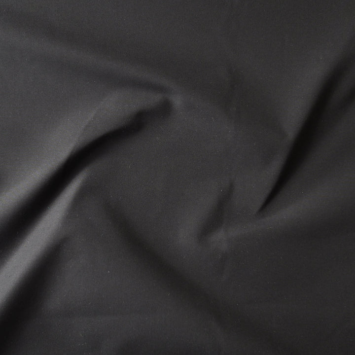 Black Showerproof Cotton Fabric for dressmaking