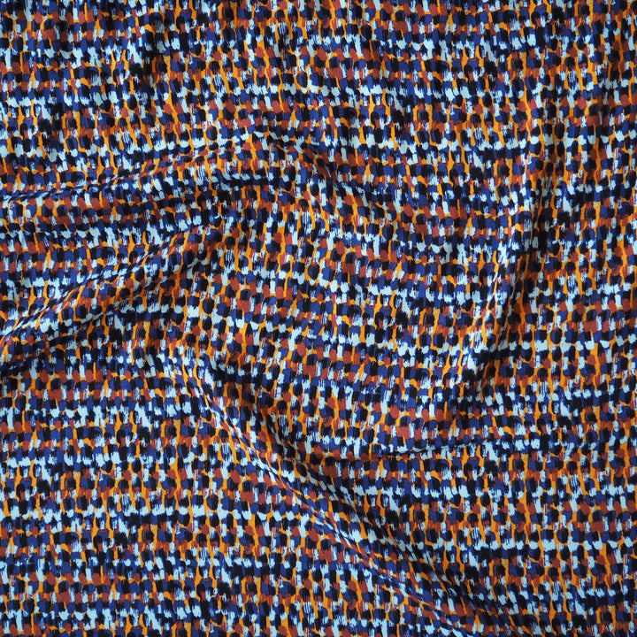 Confetti animal viscose twill fabric for dressmaking