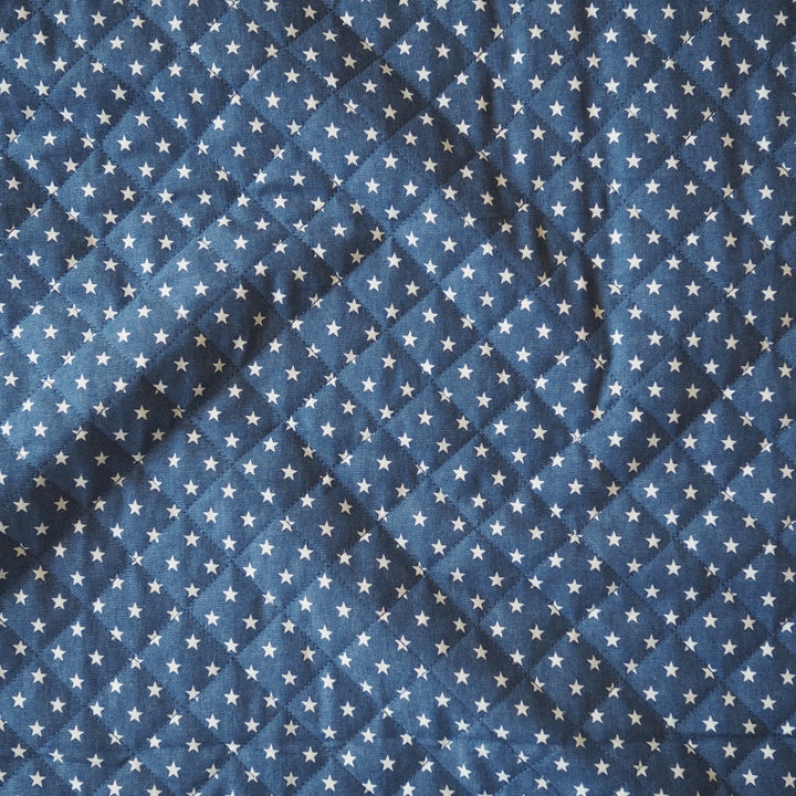 Denim Star Quilted Cotton Fabric for dressmaking