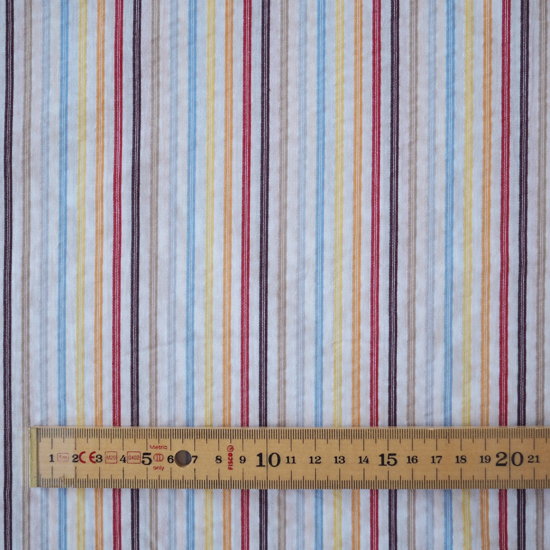 Rainbow Stripe Cotton Fabric for dressmaking