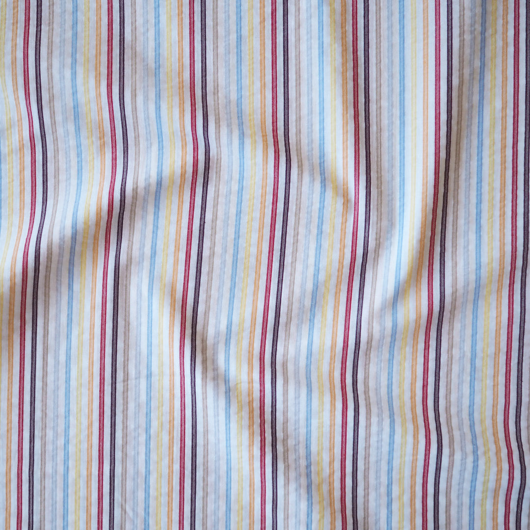 Rainbow Stripe Cotton Fabric for dressmaking