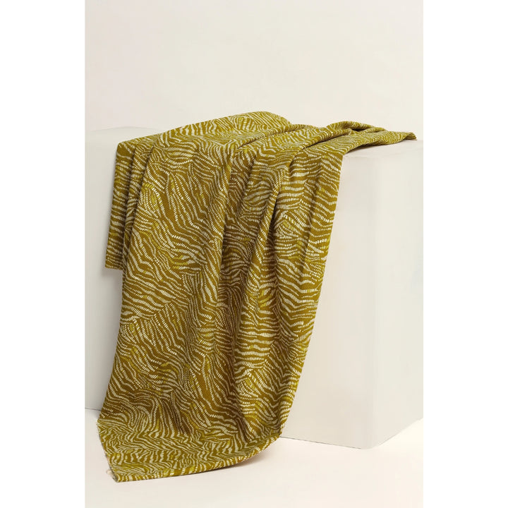 Atelier Brunette Sya Dreamy Twilight linen viscose dressmaking fabric with expressive sketched print