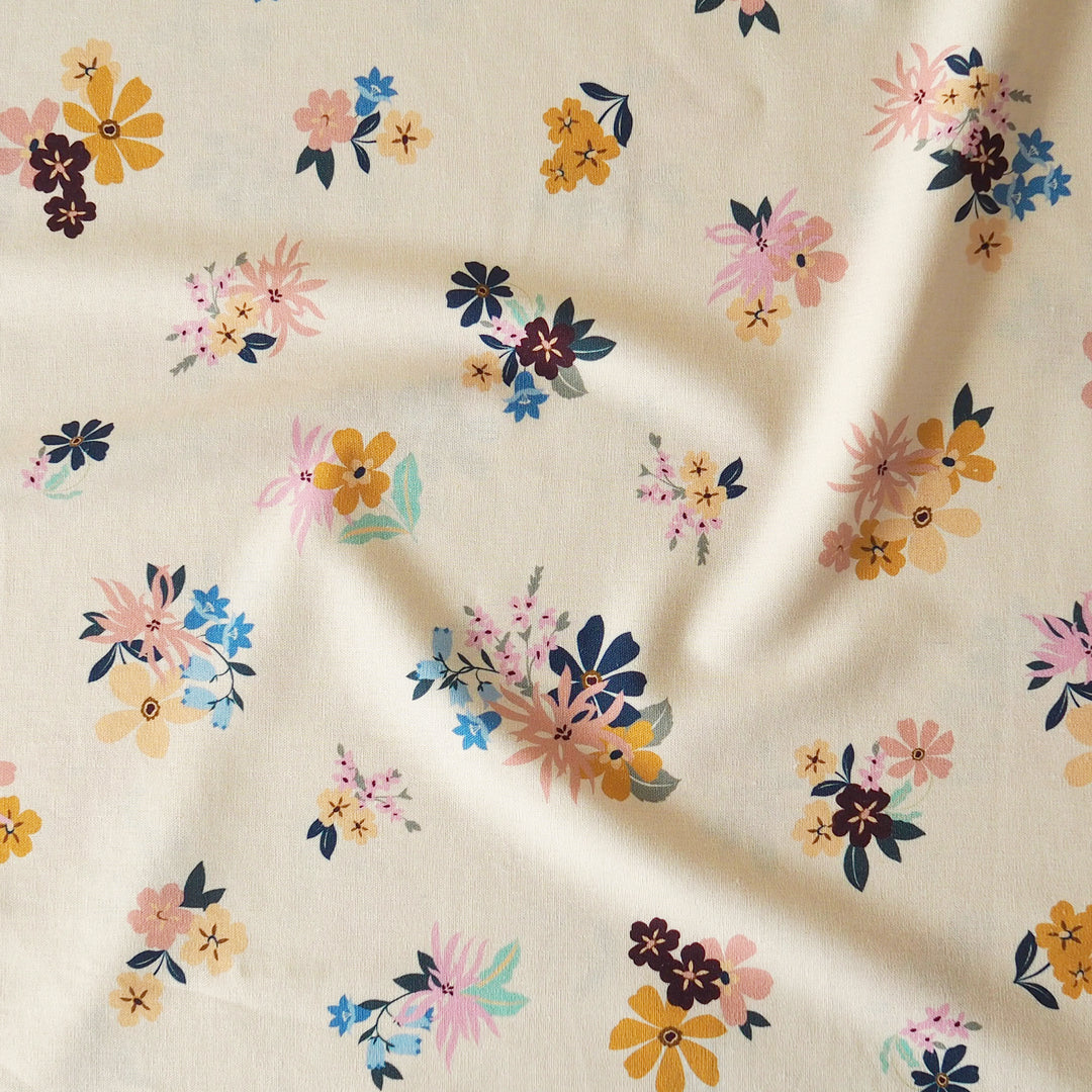 Flùr Posy Viscose Linen dressmaking fabric - exclusive to Guthrie & Ghani