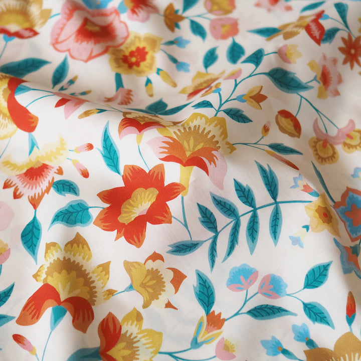 Liberty Fabrics Tana Cotton Lawn Fabric for dressmaking - Carnival Corsage A