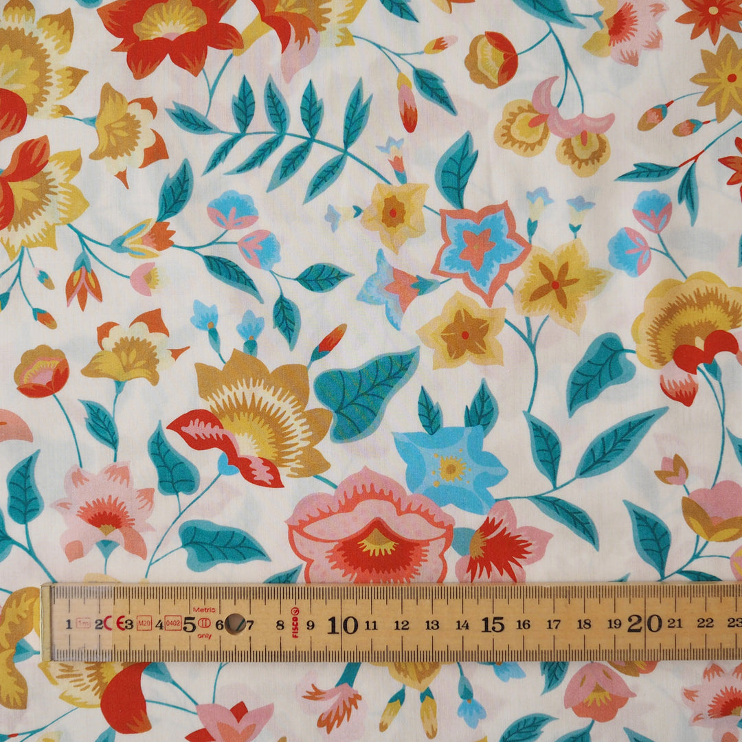Liberty Fabrics Tana Cotton Lawn Fabric for dressmaking - Carnival Corsage A