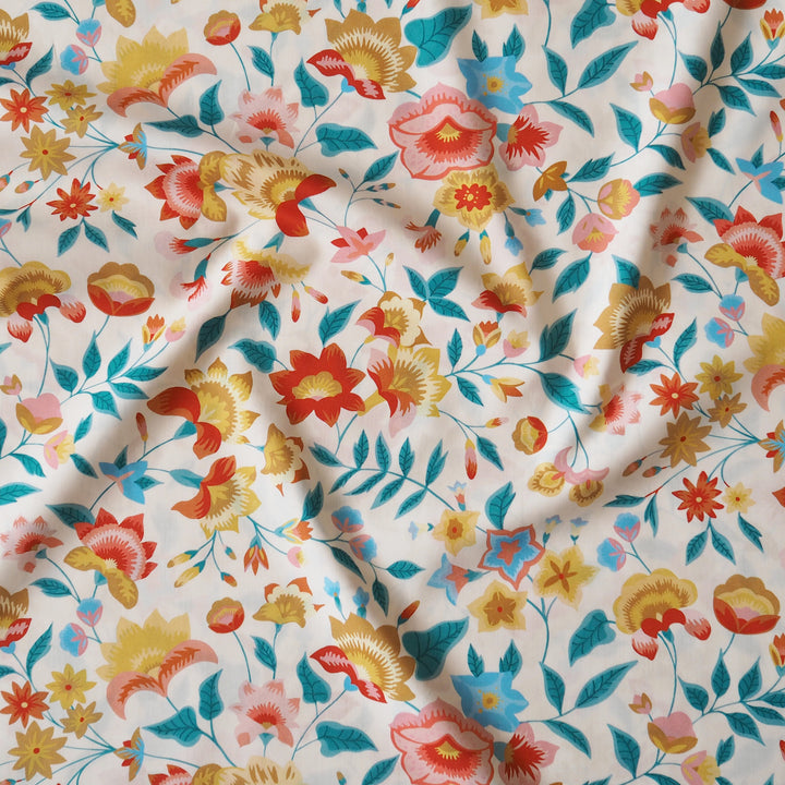 Liberty Fabrics Tana Cotton Lawn Fabric for dressmaking - Carnival Corsage A
