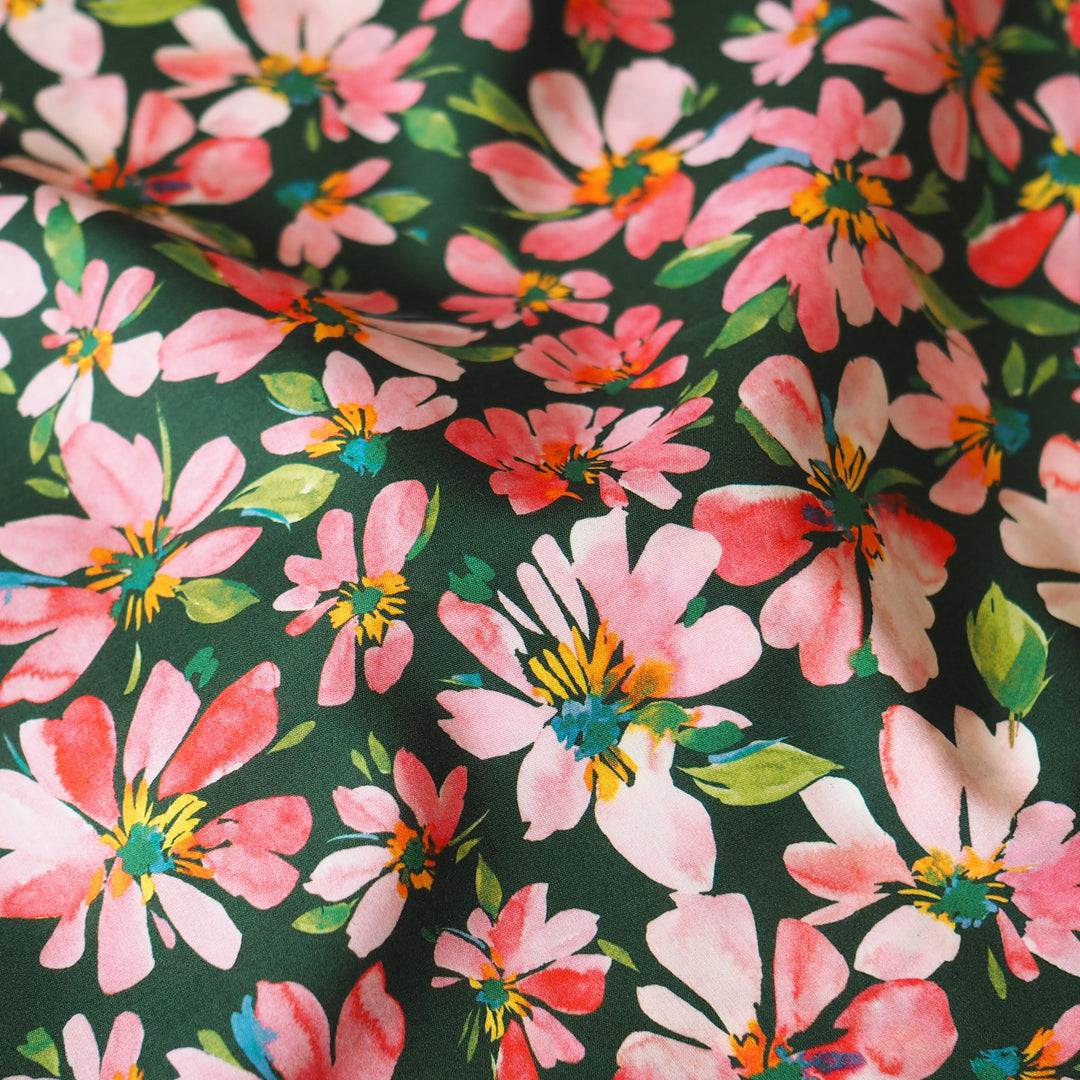 Liberty Fabrics Tana Cotton Lawn Fabric for dressmaking - Watercolour Petals A