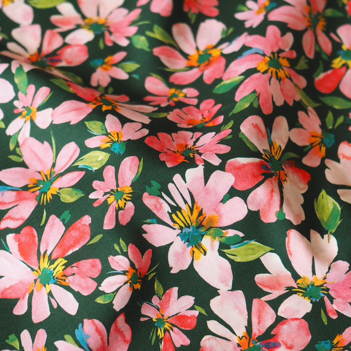 Liberty Fabrics Tana Cotton Lawn Fabric for dressmaking - Watercolour Petals A