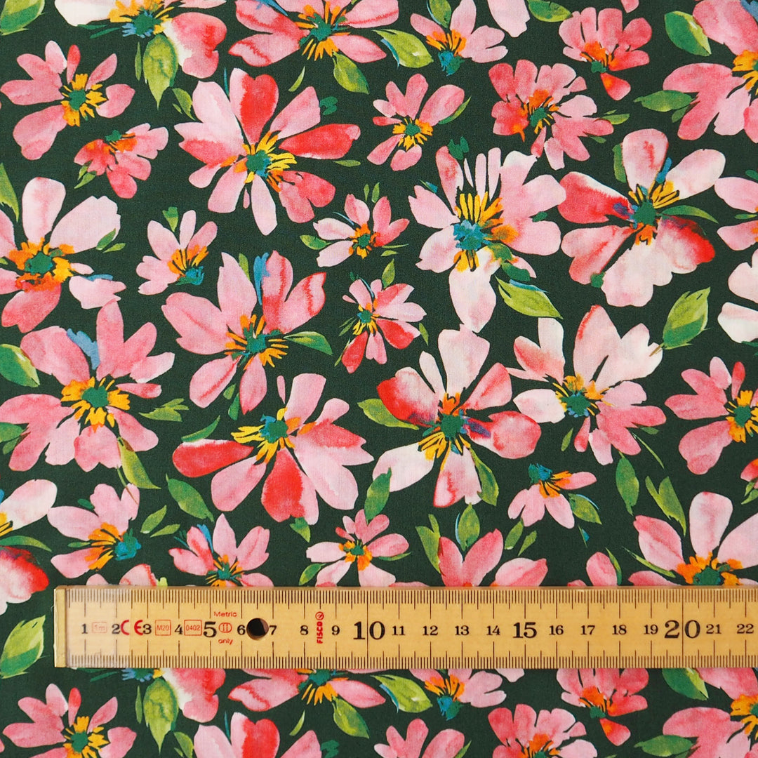 Liberty Fabrics Tana Cotton Lawn Fabric for dressmaking - Watercolour Petals A