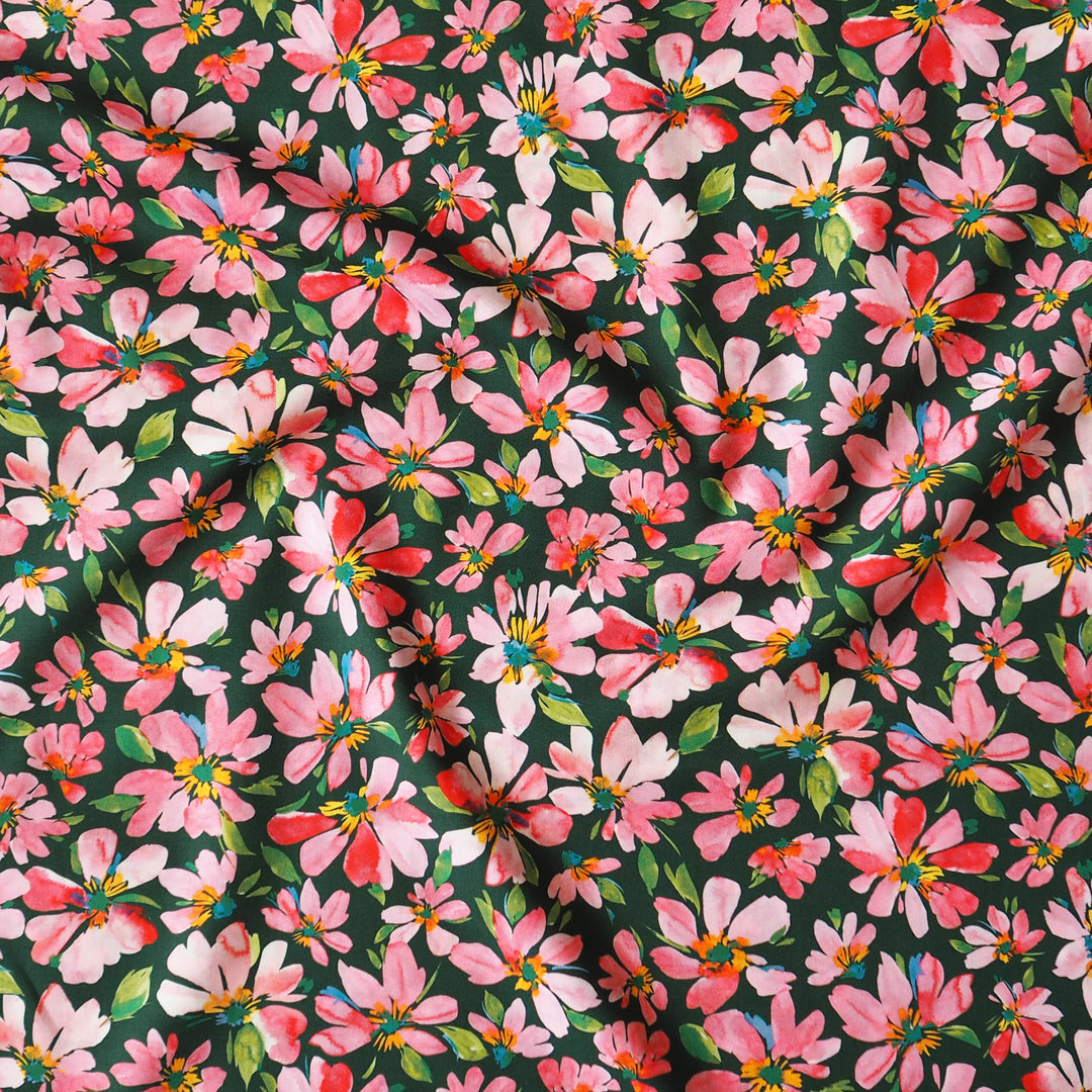 Liberty Fabrics Tana Cotton Lawn Fabric for dressmaking - Watercolour Petals A