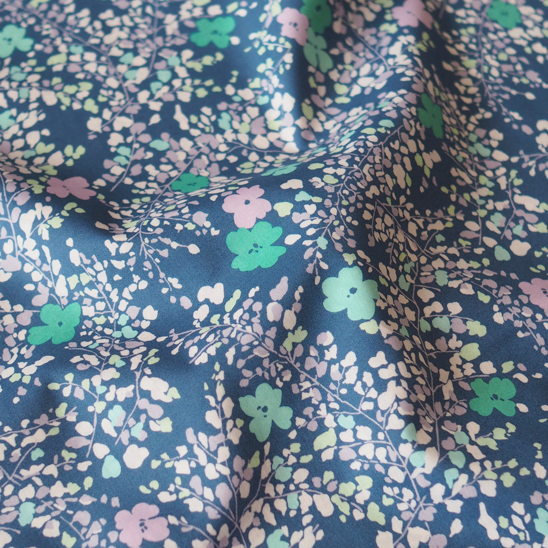 Liberty Fabrics Tana Cotton Lawn Fabric for dressmaking - Fluttering Buds B