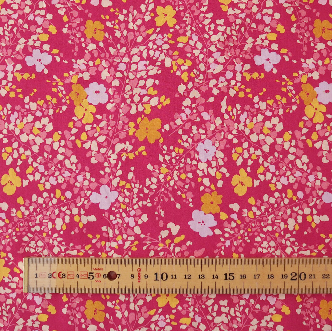 Liberty Fabrics Tana Cotton Lawn Fabric for dressmaking - Fluttering Buds C