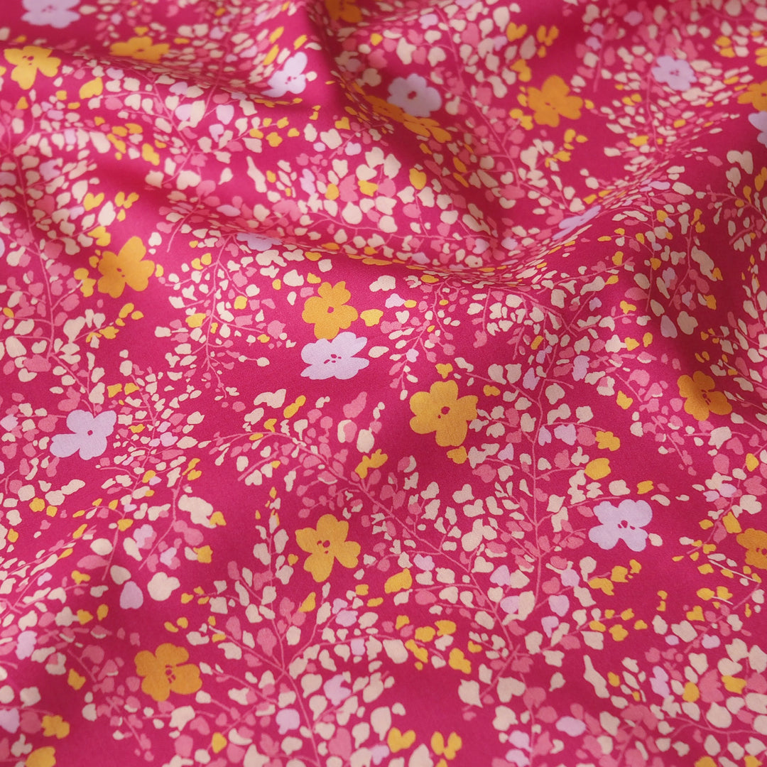 Liberty Fabrics Tana Cotton Lawn Fabric for dressmaking - Fluttering Buds C