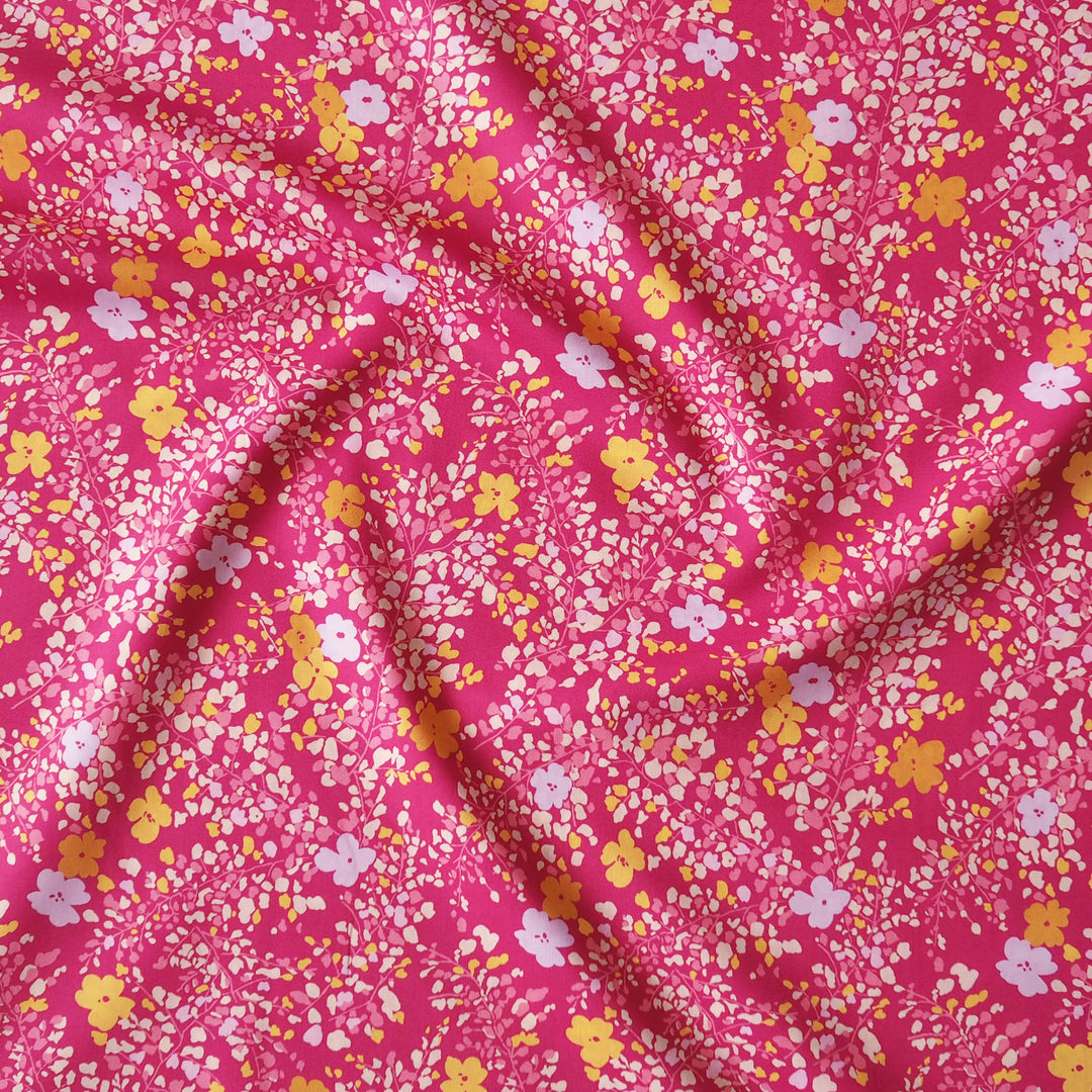 Liberty Fabrics Tana Cotton Lawn Fabric for dressmaking - Fluttering Buds C