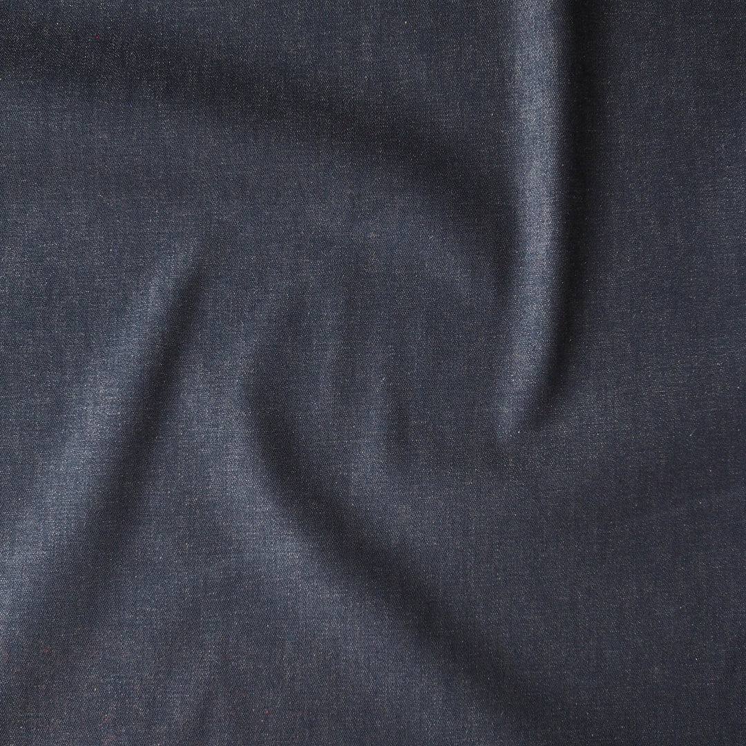 Indigo Candiani 11oz Cotton Rigid Selvedge Denim Fabric for dressmaking
