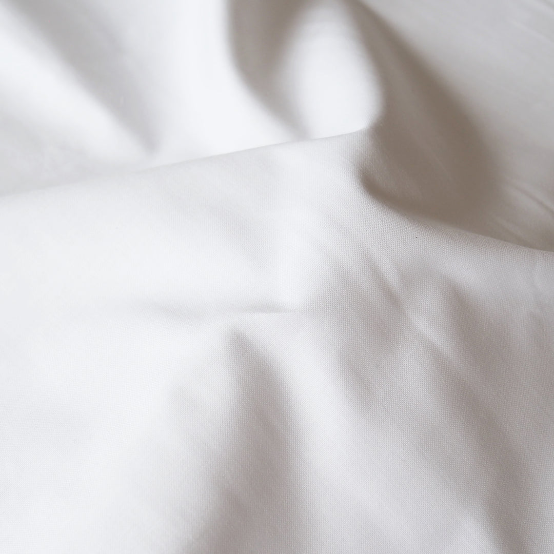 White Cotton Pocketing Fabric for dressmaking