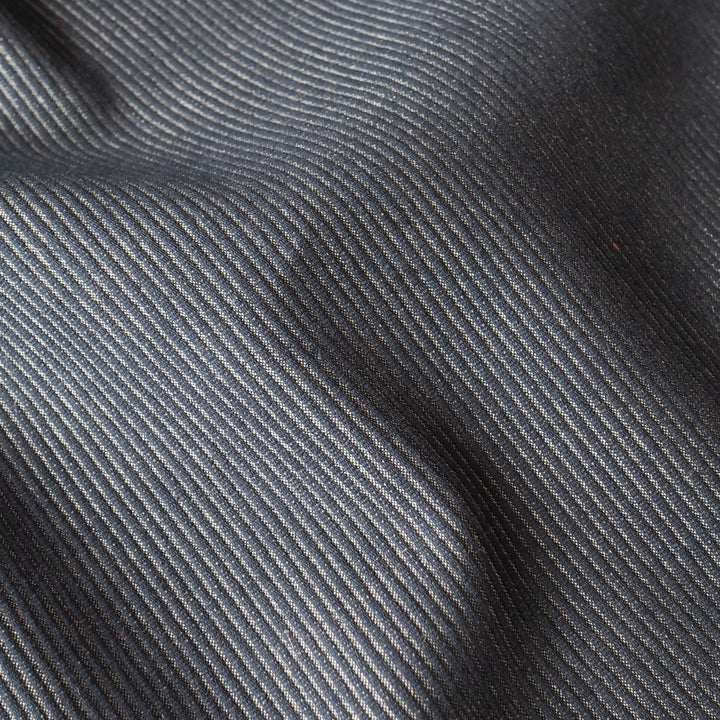 Textured Stripe Stretch Cotton Blend Light Denim Fabric for dressmaking