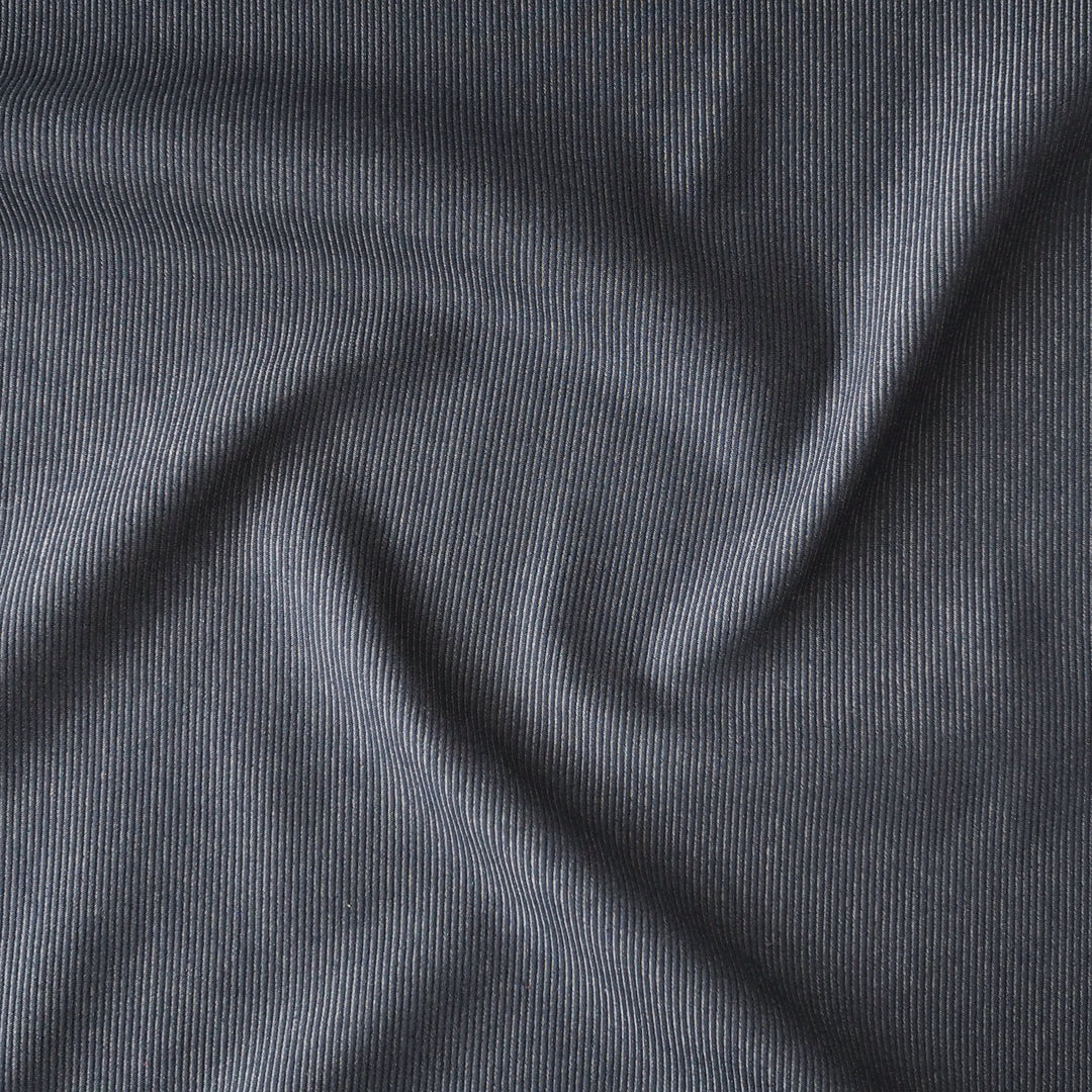 Textured Stripe Stretch Cotton Blend Light Denim Fabric for dressmaking