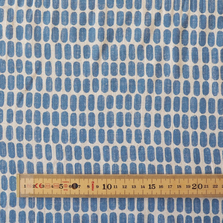 Cornflower Pebble Viscose Linen dressmaking Fabric