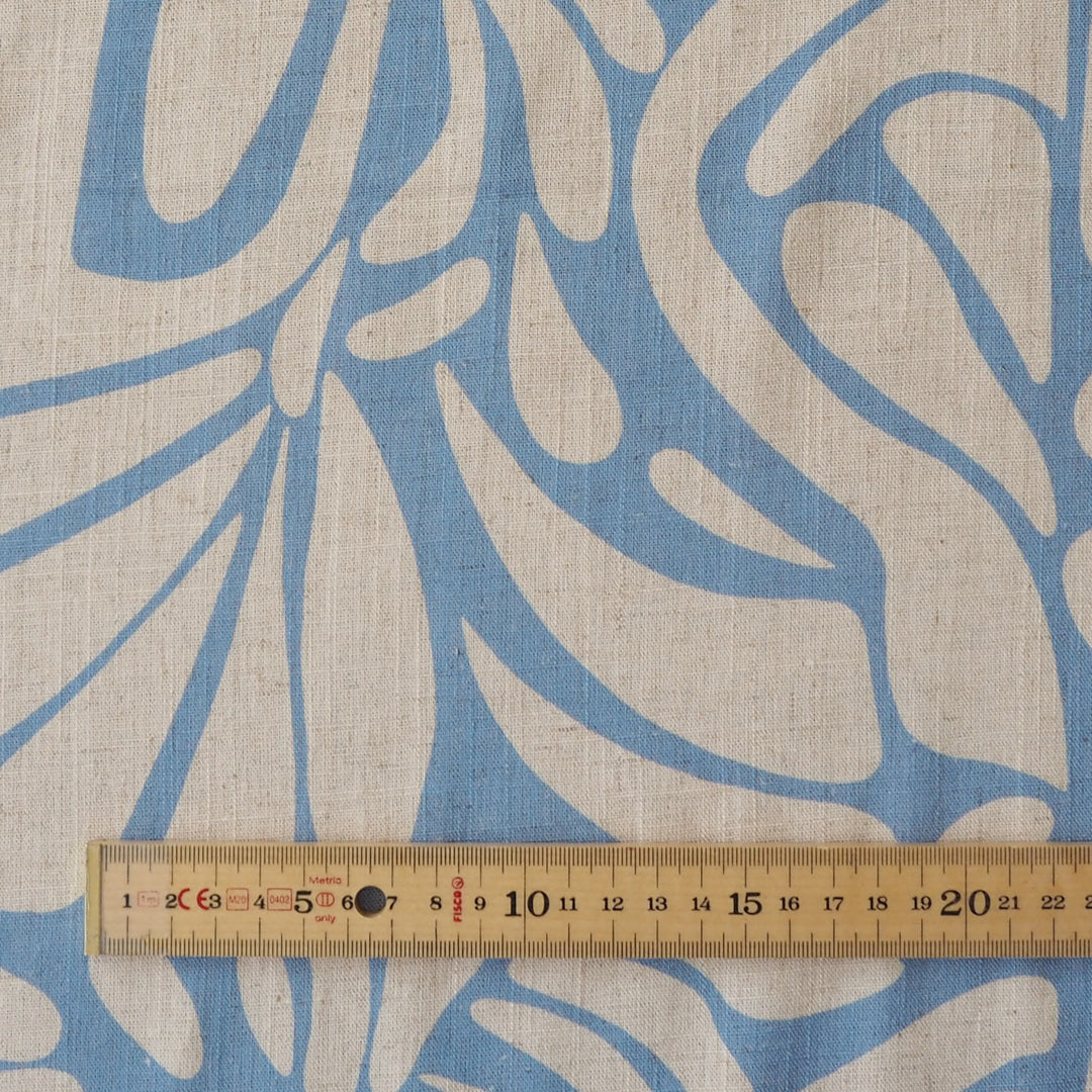 Blue Mirage Viscose Linen dressmaking Fabric