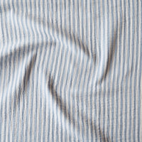 Sky Simple Stripe Yarn Dyed Cotton Double Gauze Fabric