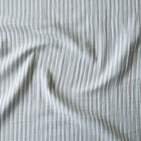 Mint Simple Stripe Yarn Dyed Cotton Double Gauze Fabric