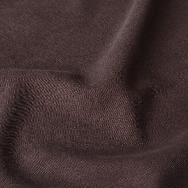Chocolate Tencel Twill Fabric for dressmaking