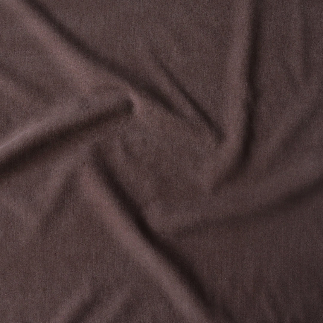 Chocolate Tencel Twill Fabric for dressmaking