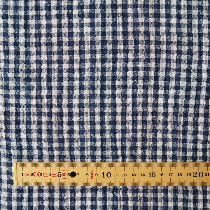 Damson Orchard Reversible Cotton Double Gauze Fabric for dressmaking