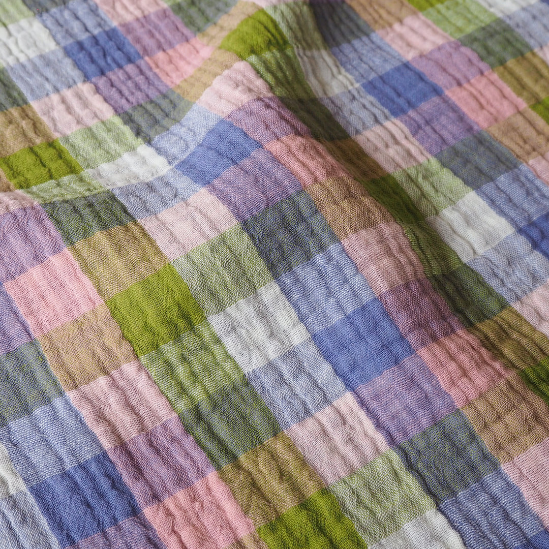 Foxglove Fields Reversible Cotton Double Gauze Fabric for dressmaking
