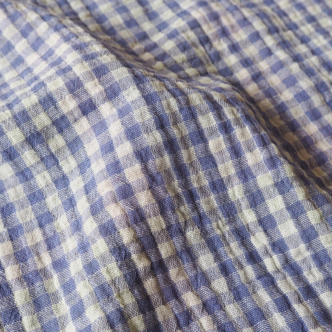 Foxglove Fields Reversible Cotton Double Gauze Fabric for dressmaking