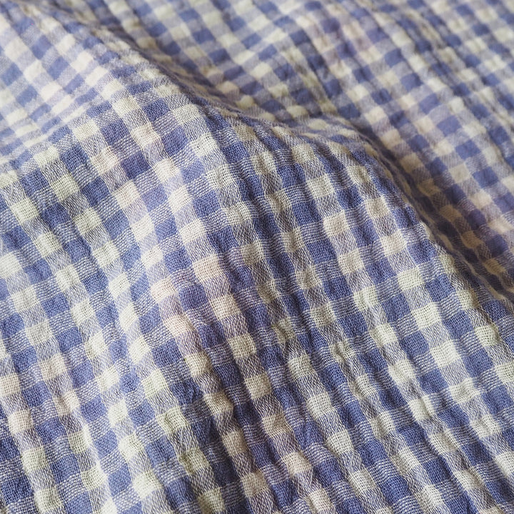 Foxglove Fields Reversible Cotton Double Gauze Fabric for dressmaking