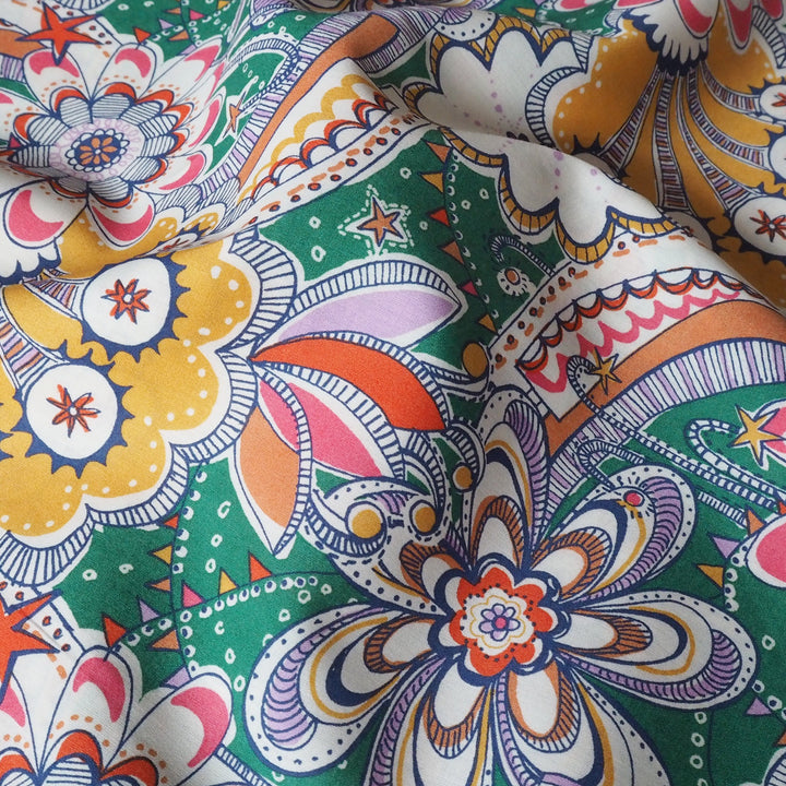 Liberty Fabrics Tana Cotton Lawn dressmaking Fabric - Firework Garden B