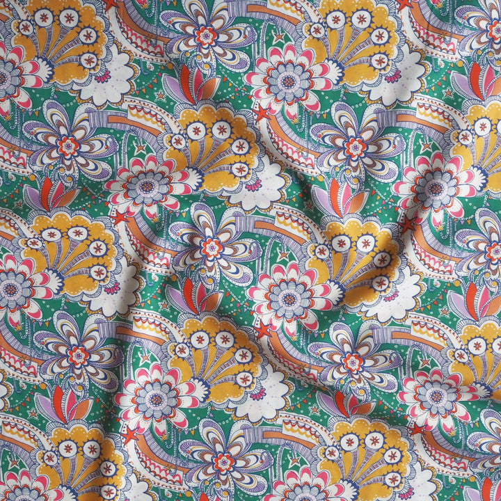 Liberty Fabrics Tana Cotton Lawn dressmaking Fabric - Firework Garden B