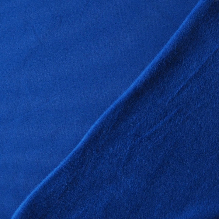 Cobalt Cotton Fleeceback Sweatshirt Fabric