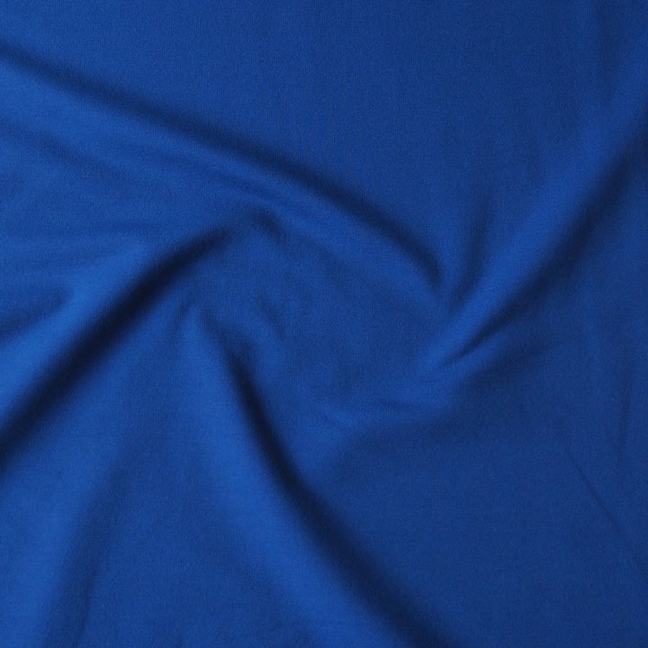 Cobalt Cotton Fleeceback Sweatshirt Fabric