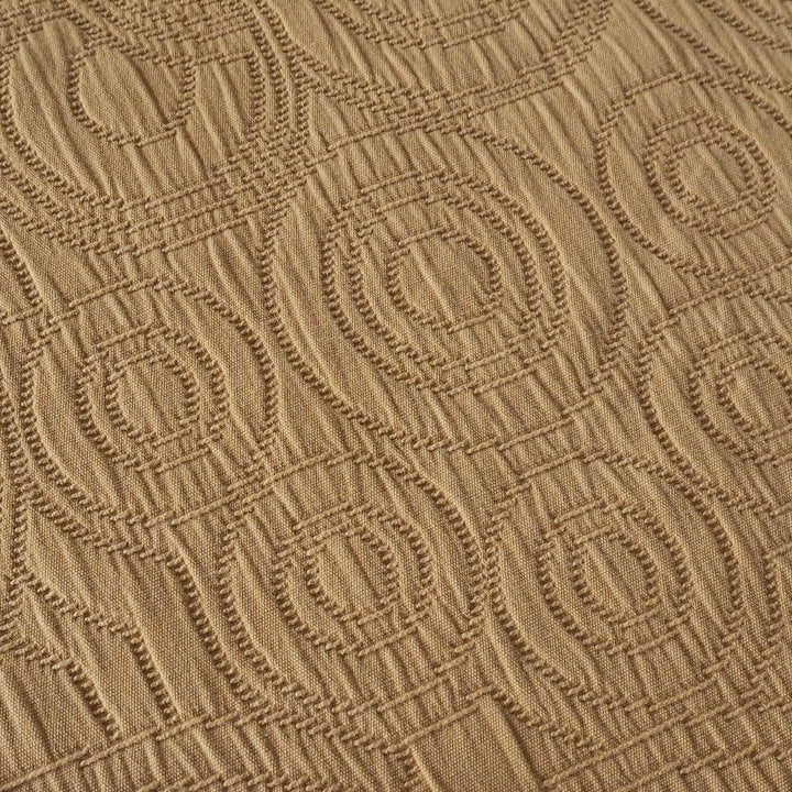 Sand Cairn Circles Cotton Jacquard Fabric - Guthrie & Ghani Exclusive